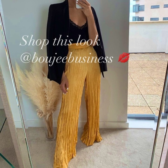 ZARA - BNWT Wrinkle Effect Print Dress + Pants 2pc Coord Set Size Xl - Picture 2 of 5